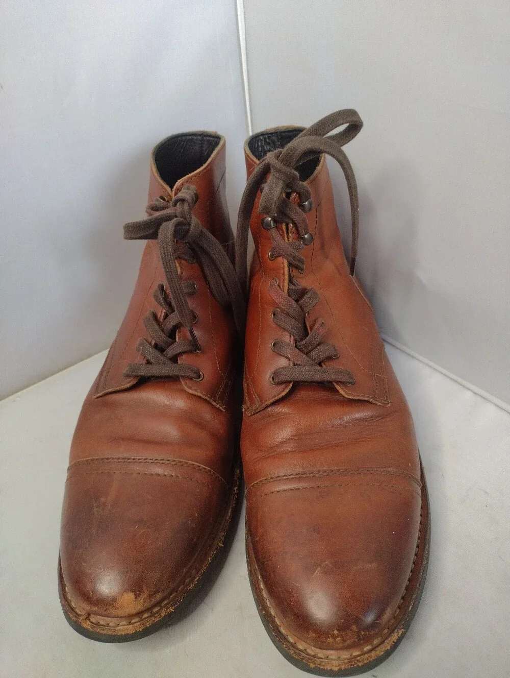 Thursday Boot Co Captain Leather Ankle Boot Brown Men size 11 Lace Up XX